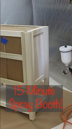 How to build a spray booth in under 15 minutes ‪@budsworkshop‬ #woodworking #diy