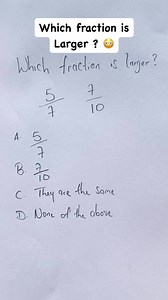 17K views · 158 reactions | How to find the larger fractions #professor_1o1 #mathtutor #education #mathisfun #math #fyp #gcsemaths #mathematics | Professor_1o1 | Facebook