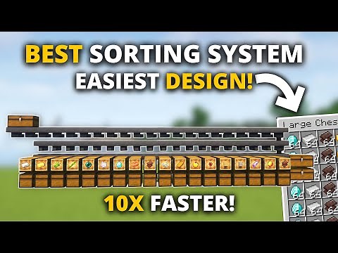 Minecraft EASY Automatic Sorting System - Auto sorter 1.21