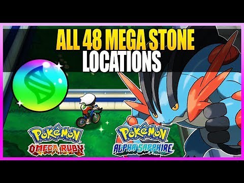 Pokemon OmegaRuby & AlphaSapphire - All 48 Mega Stone Locations