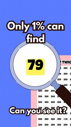 Only 1% Can Find 79! 🤯 Impossible Eye Test #Shorts