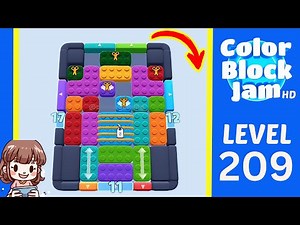 Color Block Jam Level 209 Solution Walkthrough