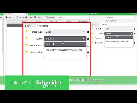 How To Create Variables | Schneider Electric