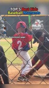 TOP 5 Funniest Kids Playing Baseball #mlb #baseball