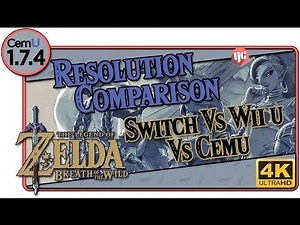 Zelda BOTW | Switch vs Wii u vs Cemu (Resolution Comparison)