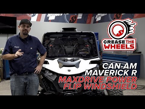 How to Install SuperATV's MaxDrive Power Flip Windshield on the Can-Am Maverick R