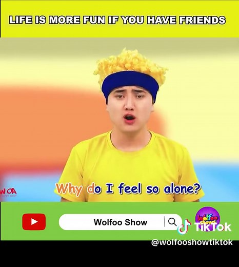 Playing with friends is so fun 🙆‍♀️🙆‍♀️ #MCN #woanetwork #woavideo #wolfooshow #wolfoo #friend#kidssongs