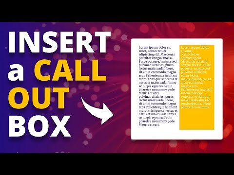 How to Insert a Call-Out Box in a Microsoft Word Document 🔥 [WORD TIPS!📃]