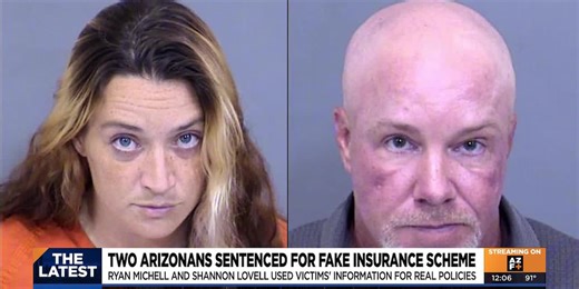 2 sentenced in Arizona fake life insurance fraud scheme