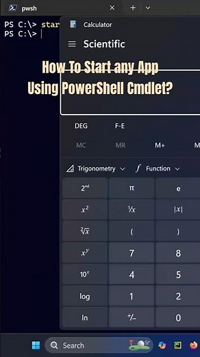 How To Start any App Using PowerShell📚✍️ Cmdlet?