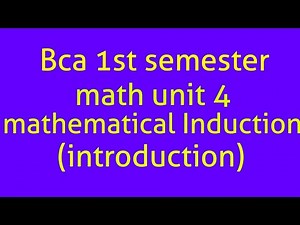 Mathematical Induction (introduction)