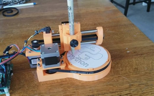 模仿王自如语气:用这个学python画图岂不是非常爽？制作3d打印极坐标绘图仪。