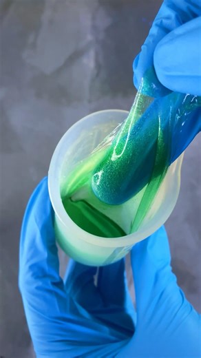 Pulling Green Slime 💚 | Oddly Satisfying #asmr #satisfying #diy