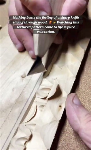 Satisfying Chip Carving: Creating a Textured Wave Pattern