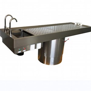 [Hot Item] Morgue Refrigerator Freezer Autopsy Necropsy Table Mortuary Autopsy Table/High Quality Anatomical Equipment All 304 Stainless Steel Rotation Autopsy Table