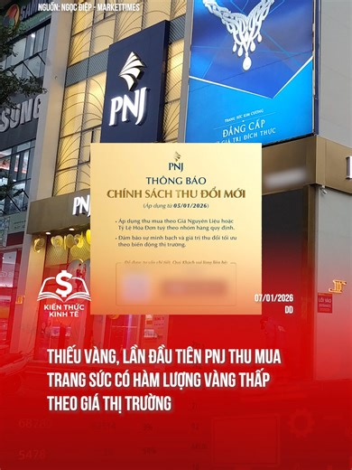 PNJ Thu Mua Trang Sức Giá Thấp Lần Đầu Tiên