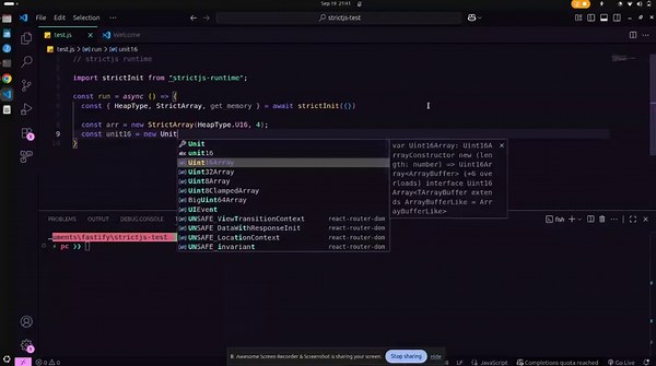 StrictJS Most JS validation libraries slow down the moment your data gets big. So I didn't write another one in JavaScript. I wrote the core in Rust, compiled it to WASM, and shipped it as an npm… | Kenneth mburu