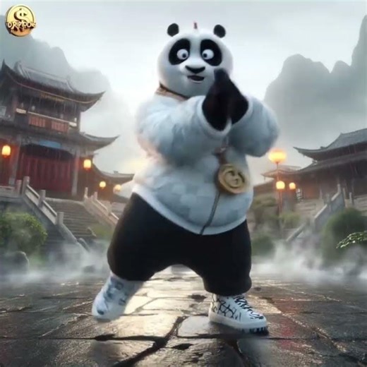 Dancing panda steals the show with adorable moves panda #dancingpanda #dance #animalvideos #