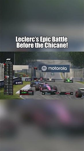 Leclerc’s Epic Battle & Overtake Before Chicane Monza 2025 #fypusa #caughtin4k #usa #F1 #shorts