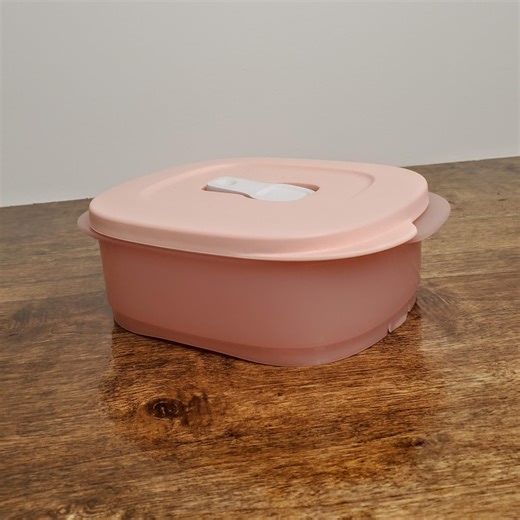 New Tupperware Crystalwave Microwave Rectangle Container 2 Cup #7971 Pink Peach - Etsy Australia