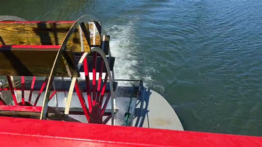 This morning we ventured out of Amish Country into some of our friends neck of the woods. MARIETTA Ohio. On board the Valley Gem, a paddle-wheeler. Rollin', rollin'. Rollin' on the river. Big wheel keeps on turnin'. (now that tune keeps turnin' round in my head). Never been through any locks, until today on the Muskingam and Ohio Rivers. Perfect weather for our group of twenty. Special thanks to Captain Don. In addition to his addresses to everyone, folks are able to sit down in his small upper 