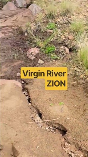 Virgin River Zion Nationalpark- Wasserstand nach Flutkatastrophe