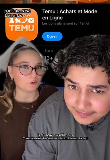 🎁Temu Haul à 0€ ➡️Téléchargez l’appli TEMU➡️Tapez mon code【kcx9796】dans la barre de recheche➡️Obtiens TOUS les articles jusqu’à 0€ si tu es nouvel utilisateur de l’application ! 🎁Nouveaux utilisateurs de l'app avec commandes éligibles uniquement|CGV applicable #temufinds #shoptemu #temu