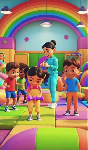 🏋️‍♂️ Fun Gym Time for Kids | Healthy Exercise Nursery Cartoon 💪