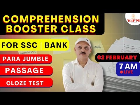 Master Comprehension Tricks for SSC CGL & Banking Exams 02 Feb. 2025 | Daily Classes with Ajit Sir