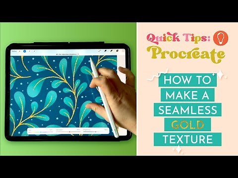 How To Make a Seamless Gold Texture in Procreate
