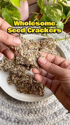 Healthy Seed Crackers - Easy to make at home