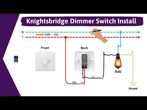 How Install Knightsbridge CU2161 Dimmer Switch Light Wiring Diagram