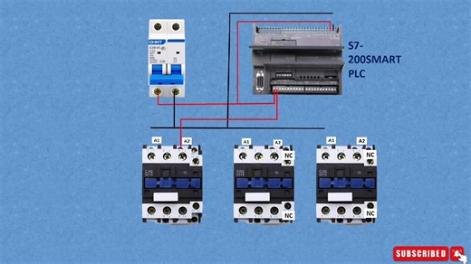 Smart PLC Relay Star Delta Starter Control Wiring