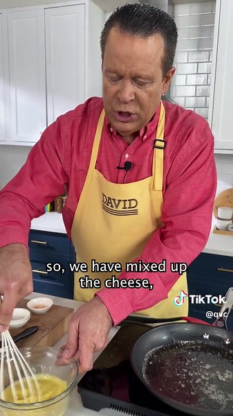 A recipe meant for mom brought to you by QVC Program Host, David Venable! 💕🍳 Save this 'Momelet' recipe to make for the special women in your life this #MothersDay! Ingredients 👨‍🍳 🥚 1 Tbsp vegetable oil 🥚 2 slices prosciutto, diced 🥚 1 cup fresh baby spinach 🥚 1 Tbsp red onion, finely diced 🥚 1/4 cup jarred roasted red peppers, diced 🥚 1 Tbsp unsalted butter 🥚 3 eggs, whisked 🥚 2 Tbsp garlic & herb spreadable cheese 🥚 1/2 Tbsp chives, chopped 🥚 Salt & pepper, to taste #mothersdayr