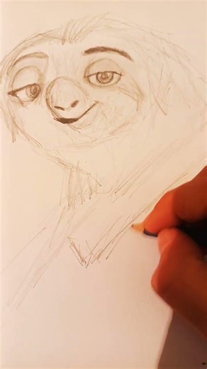 I draw Flash from Zootopia.How did it happen?#art#drawing#artdrawing