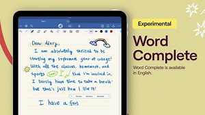 Goodnotes on Instagram: "🎉 Good news! 🎉 Word Complete is now available in English to 100% of Goodnotes users. 🚀 Just turn it on by tapping Pen > Writing Aids > Word Complete (Experimental) 😍 Write with confidence and let our industry-first, AI-powered writing aids do the heavy lifting for you. 😉 #NotesReimagined #Goodnotes6 #Goodnotes"