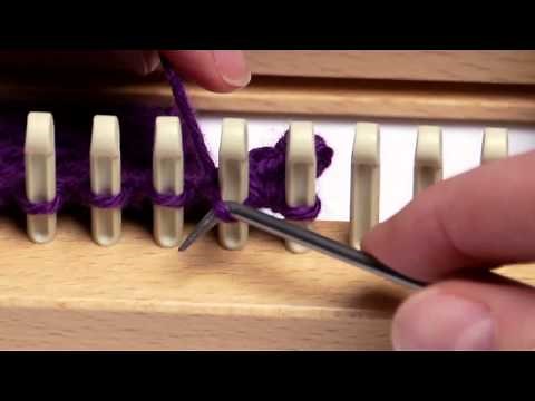 Basic Bind Off on a knitting loom
