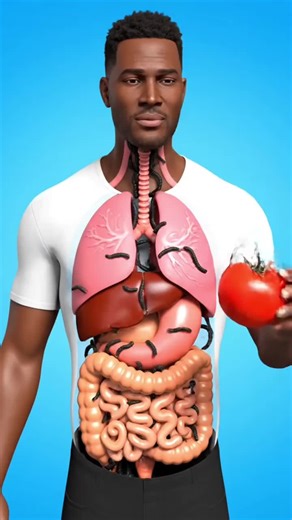 The Amazing Journey of Tomato Inside your Body | 3D Animated Content #tomato #sciencefacts #FYP #health #creatorsearchinsights