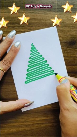 Christmas tree drawing/Draw Christmas tree #shorts #christmastree #drawing #viralvideo #newyear