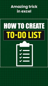 61K views · 401 reactions | How to create To-do list in excel #excel #exceltricks #viralreels #viral #microsoftexcel #advancedexcel #explore #msexcel #advancedexcenewfunction #exceltips | Ather Naqvi | Facebook