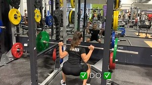 LETS GET SQUATTING ‼️ ✅ DO - Push knees out when coming down to...