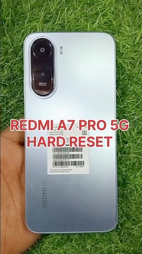 How To Unlock Screen Lock From Redmi A7 Pro 5G ⚡ How To Factory Data Reset Redmi Mobile 🔥🔥 #shorts