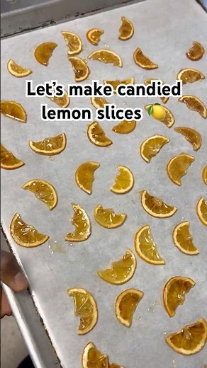 Candied lemon slices🍋 #fypシ゚viral #lemon #candied #topping #baking