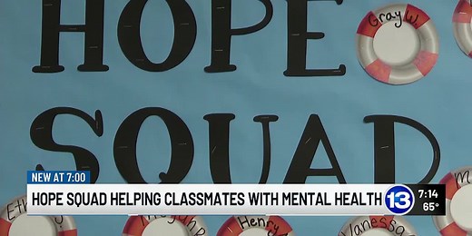 The Hope Squad helping to battle mental health through peer-to-peer mentorship
