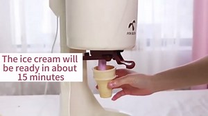 Automatic Mini Fruit Soft Serve Ice Cream Machine, Home DIY Kitchen Automatic Mini Fruit Soft Serve Ice Cream Machine, 1L Automatic Mini Fruit Soft Serve Machine Household Small Ice Cream Machine