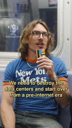 1.3M views · 56K reactions | We need to destroy the data centers and start over from a pre internet era!! | SubwayTakes | Facebook