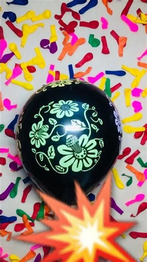 Over Pump Black || Big Balloon Pop || Slow-Mo Burst 🎈⚫💥 #overinflate #asmr #balloonpop