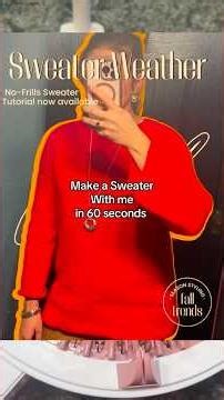 Full tutorial linked on screen tap in ▶️ Sentro Knitting Machines Free Sweater Tutorial Pattern
