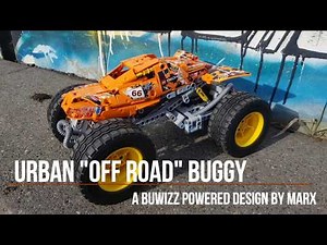 Lego Technic buggy jumping over 2 meters! powered by Buwizz 2.0. Free instructions available!