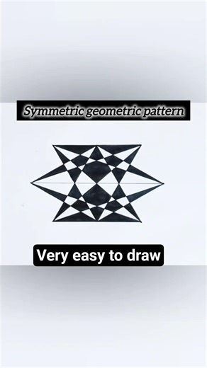 Perfect Symmetry You Can’t Ignore 😍🌀 | Easy Geometric Art #shorts#symmetryart #geometricart